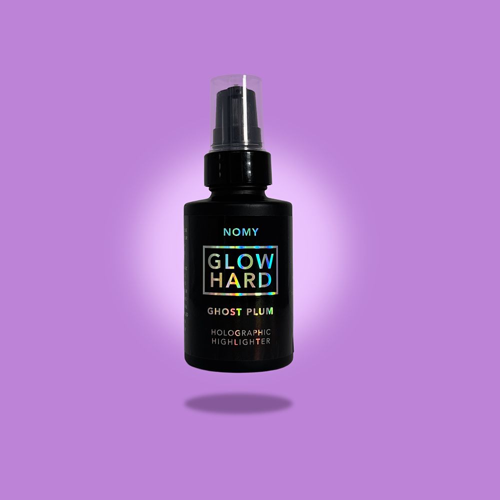 NOMY GLOW HARD Ghost Plum Holographic Highlighter